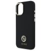 Guess GUHCP16SM4DGPK iPhone 16 6.1      czarny/black hardcase Silicone Logo Strass 4G